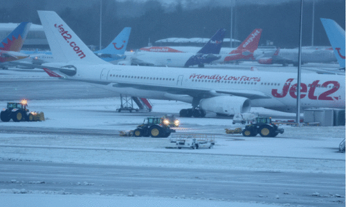 Snow snarls post-holiday travel in Europe