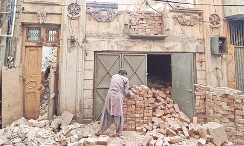 91-year-old house razed to ground  in Hyderabad
