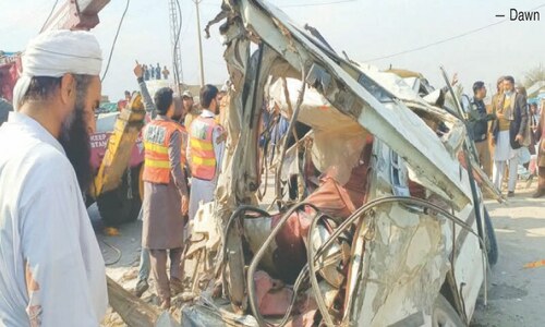 Nine killed, 12 injured as trailer falls over passenger coach in KP&rsquo;s Karak