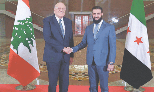Syrian leader, Lebanese PM discuss moves to fortify border