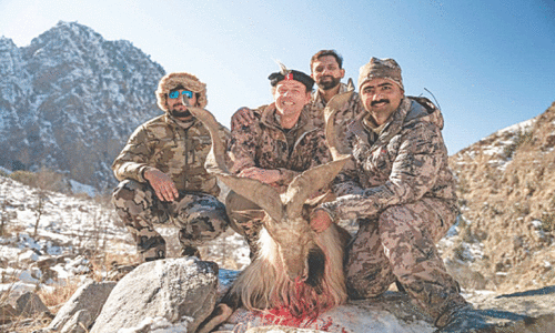 Spanish national hunts Kashmir Markhor in Chitral