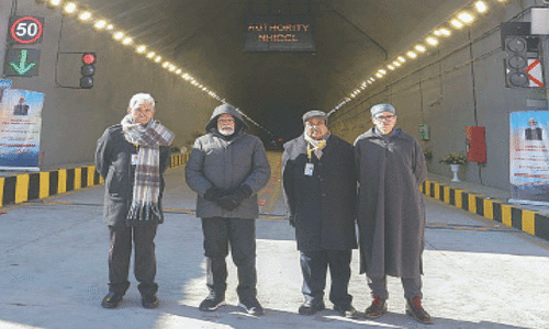 Indian PM opens tunnel to zones near China, Pakistan Indian PM opens tunnel to zones near China, Pakistan