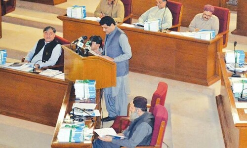 Balochistan Assembly in-camera session on security next week