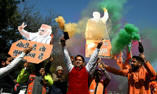 Modi’s BJP celebrates landslide New Delhi win in local elections Modi’s BJP celebrates landslide New Delhi win in local elections
