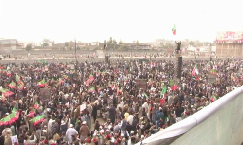Section 144 imposed in Islamabad, Punjab, Balochistan as PTI holds rally in KP’s Swabi Section 144 imposed in Islamabad, Punjab, Balochistan as PTI holds rally in KP’s Swabi