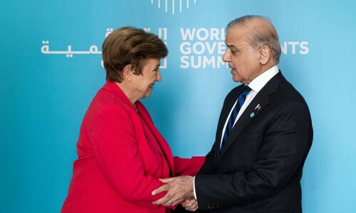 IMF chief meets PM Shehbaz, pledges support for govt’s actions IMF chief meets PM Shehbaz, pledges support for govt’s actions