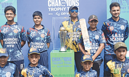 CT trophy tour rekindles hopes of international cricket in Hyderabad CT trophy tour rekindles hopes of international cricket in Hyderabad