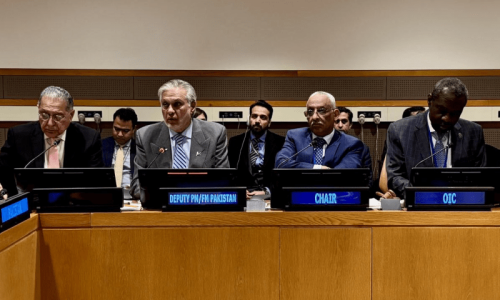 Pakistan wants OIC to back Saudi initiative for Palestinian state