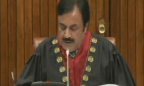 Three PTI senators suspended for protesting Senate chairman Nasar’s move Three PTI senators suspended for protesting Senate chairman Nasar’s move