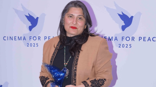 Sharmeen Obaid-Chinoy honoured with peace award for women&rsquo;s empowerment at Cinema for Peace Gala 2025
