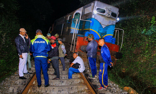 Sri Lanka train derailed after smashing into elephants
