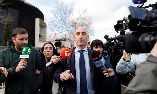 Spain&rsquo;s ex-football boss Luis Rubiales fined over forced kiss