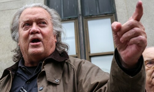 French leader cancels US speech after &lsquo;Nazi gesture&rsquo; by Bannon
