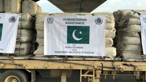 Pakistan sends relief goods for Palestinians