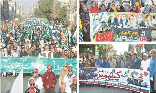 Rallies, seminars held across Sindh to mark Kashmir Solidarity Day Rallies, seminars held across Sindh to mark Kashmir Solidarity Day