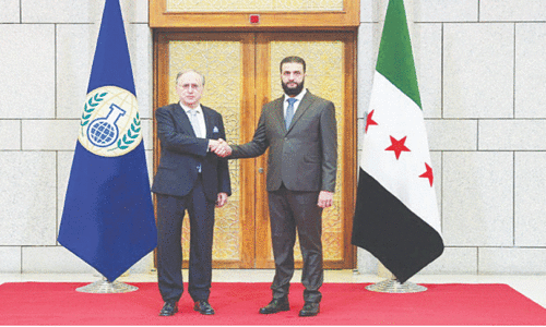 Head of UN chemical weapons watchdog meets Syrian leader