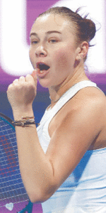 Anisimova sweeps past Ostapenko  to claim  Doha title