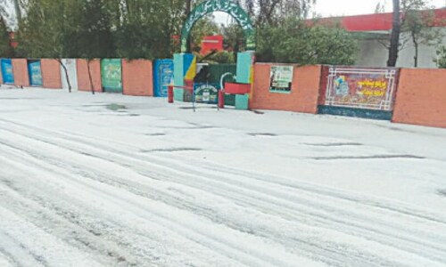 Rain, hailstorm hit crops in Hafizabad