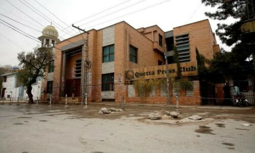 PTI slams police raid on Quetta Press Club PTI slams police raid on Quetta Press Club