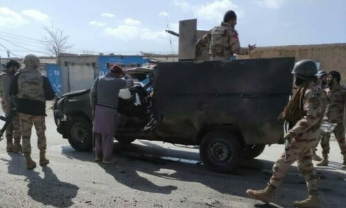 FC soldier martyred in Kalat suicide bombing FC soldier martyred in Kalat suicide bombing