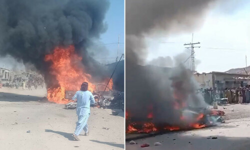 Motorcycle blast kills 4, injures 5 in Balochistan’s Khuzdar: police