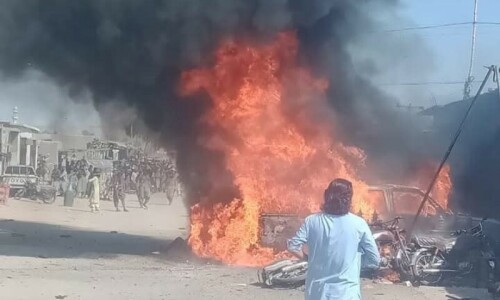 Five killed, 10 injured in Khuzdar bazaar blast