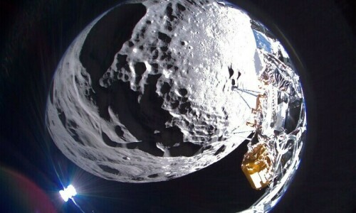 Private spacecraft lands on Moon in uncertain state