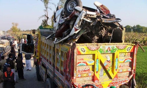Three killed in Khuzdar collision