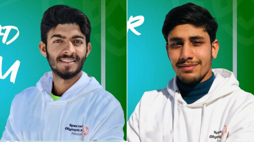 Moazzam, Muneeb clinch gold medals at Special Olympics