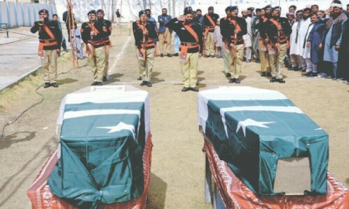 Three martyrs of Jaffar Express carnage laid to rest in KP Three martyrs of Jaffar Express carnage laid to rest in KP