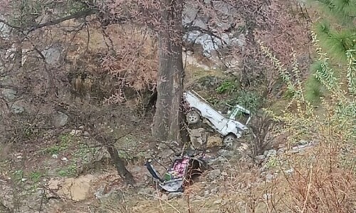 Two students killed, 9 injured as van plunges into ravine in Abbottabad: police Two students killed, 9 injured as van plunges into ravine in Abbottabad: police