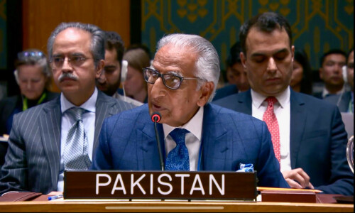 Pakistan pushes UNSC for &lsquo;just and lasting&rsquo; settlement of Kashmir dispute