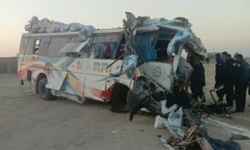 Six dead in Kalat road accident