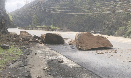 Removal of boulders sought from Bisham-Swat Road Removal of boulders sought from Bisham-Swat Road