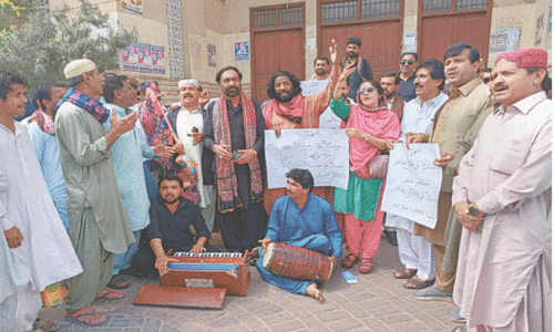 Larkana&rsquo;s artists, literati join chorus against canals project