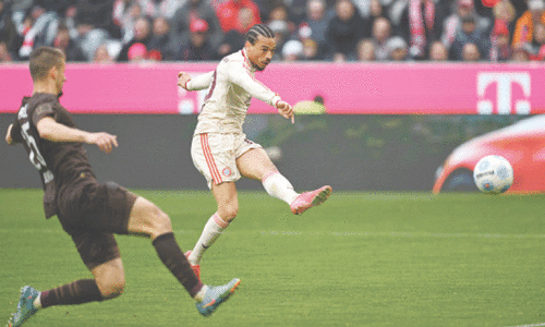 Bayern battle past St Pauli with Sane&rsquo;s second-half double