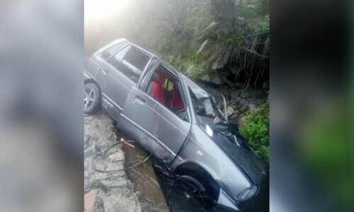 Four local tourists die in Shangla road accident