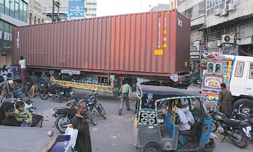 Trailer kills two men in yet another accident involving heavy vehicle in Karachi