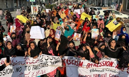 BYC hold rallies across Balochistan against Mahrang’s arrest BYC hold rallies across Balochistan against Mahrang’s arrest