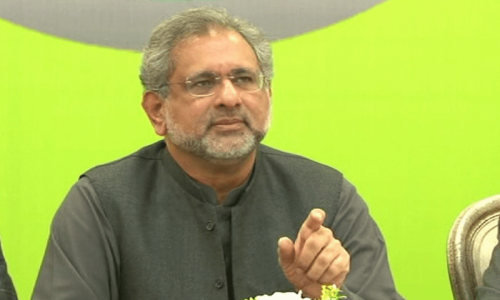 Ex-PM Khaqan Abbasi rules out grand alliance with PTI Ex-PM Khaqan Abbasi rules out grand alliance with PTI