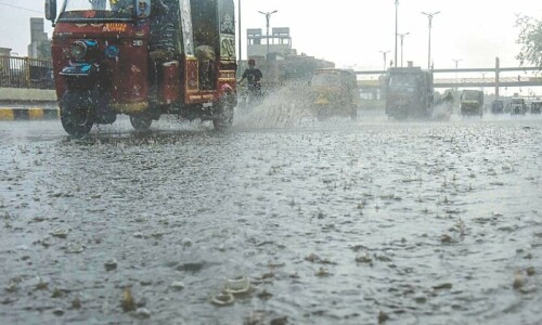 Six injured in lightning strike as rain, hailstorm lash KP