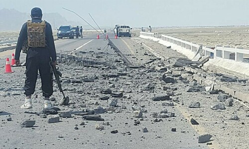 Two security men martyred in Pasni blast Two security men martyred in Pasni blast
