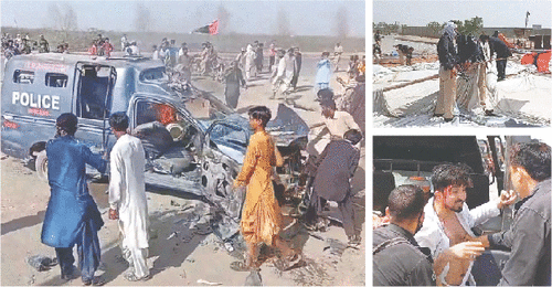 Violence ensues as police attempt to move protesters from roads in Karachi, Kandhkot