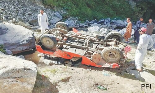 Five killed as jeep plunges into Mansehra ravine