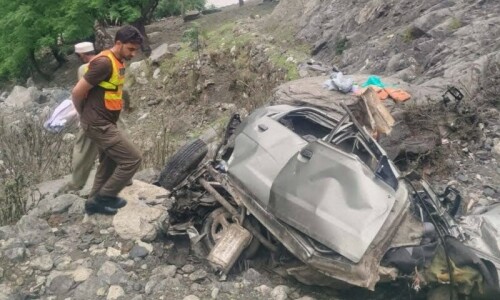 8 family members killed as car plunges into ravine in KP&rsquo;s Lower Kohistan