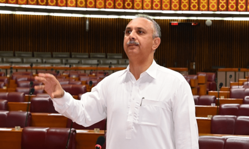 Omar Ayub writes to NA speaker over &lsquo;censoring&rsquo; his speech in parliament