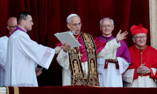 New Pope Leo XIV vows to bring light to world&rsquo;s &lsquo;dark nights&rsquo;