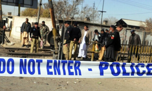 Weapons snatched from police, levies personnel in Noshki, Mastung Weapons snatched from police, levies personnel in Noshki, Mastung