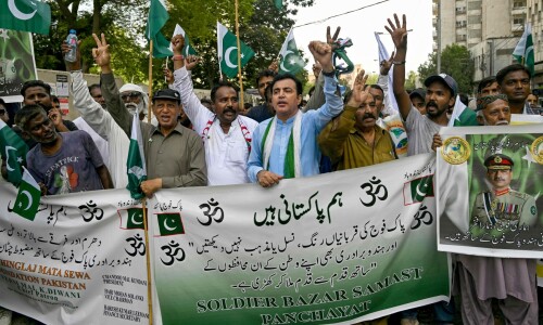Law enforcers, rescuers in Karachi remain vigilant despite Pak-India ceasefire Law enforcers, rescuers in Karachi remain vigilant despite Pak-India ceasefire