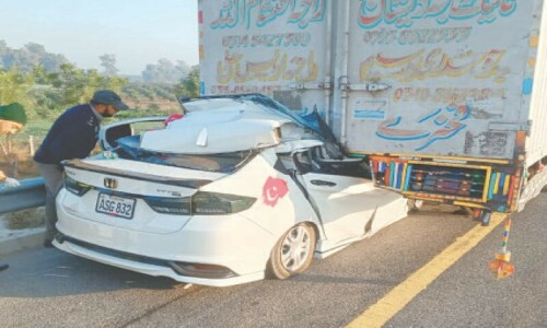 Five of family killed in Dera road accident
